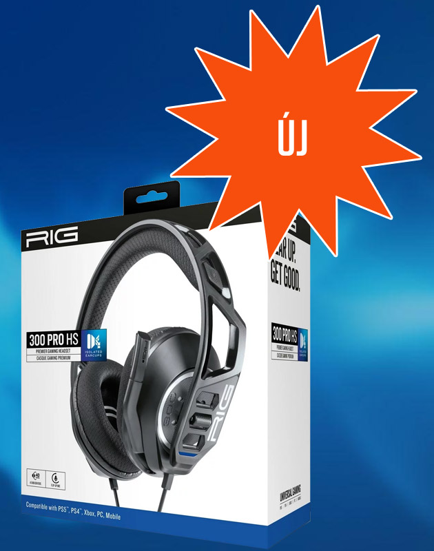 RIG 300 PRO HS Gaming Headset - fekete 