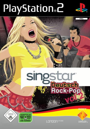 Használt Singstar Deutsch Rock-Pop Vol.2 ps2 játék