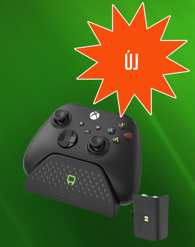 VENOM Xbox Series X & S/Xbox One Fekete Töltőállomás + 1 DB Akkumulátor